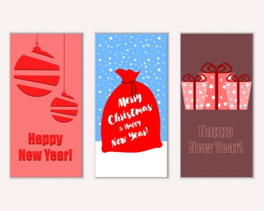 Mutlu Noeller ve mutlu yeni yıl tebrik kartları   