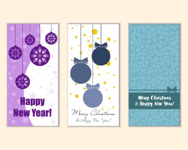 Mutlu Noeller ve mutlu yeni yıl tebrik kartları  