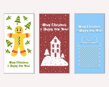 Mutlu Noeller ve mutlu yeni yıl tebrik kartları  