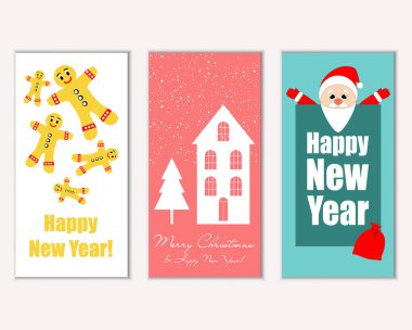 Mutlu Noeller ve mutlu yeni yıl tebrik kartları   
