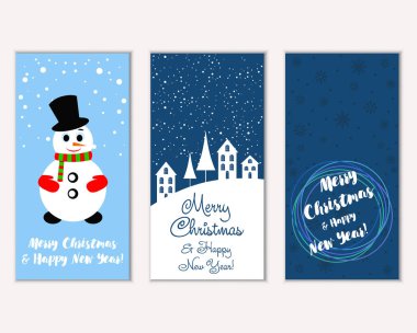 Mutlu Noeller ve mutlu yeni yıl tebrik kartları  