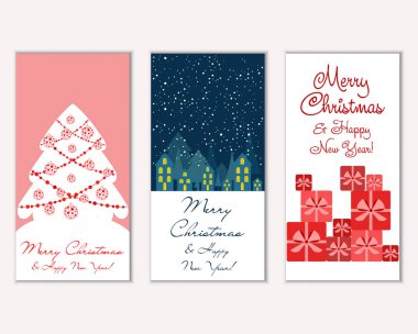 Mutlu Noeller ve mutlu yeni yıl tebrik kartları  