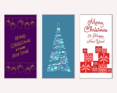 Mutlu Noeller ve mutlu yeni yıl tebrik kartları  