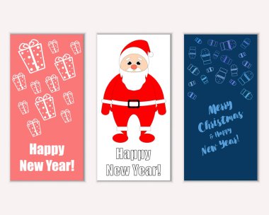 Mutlu Noeller ve mutlu yeni yıl tebrik kartları   