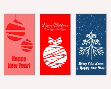 Mutlu Noeller ve mutlu yeni yıl tebrik kartları   