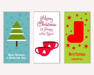 Mutlu Noeller ve mutlu yeni yıl tebrik kartları   