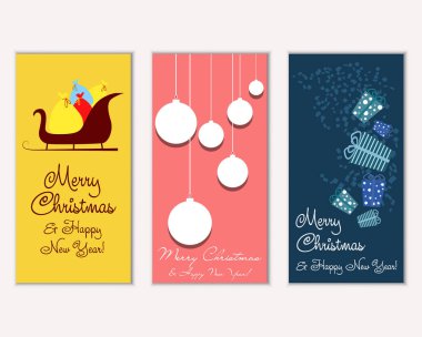 Mutlu Noeller ve mutlu yeni yıl tebrik kartları  