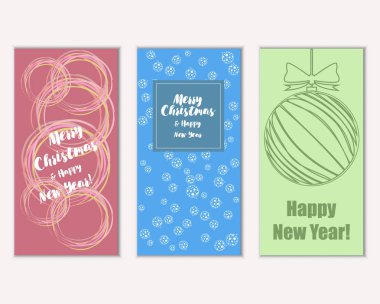 Mutlu Noeller ve mutlu yeni yıl tebrik kartları   