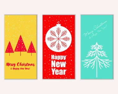 Mutlu Noeller ve mutlu yeni yıl tebrik kartları   