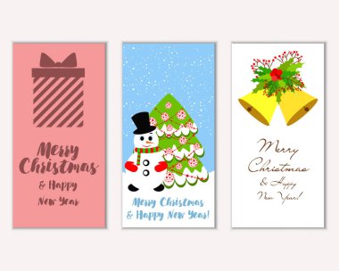 Mutlu Noeller ve mutlu yeni yıl tebrik kartları  