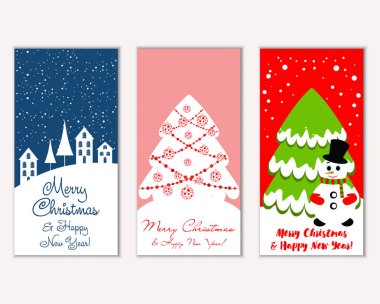 Mutlu Noeller ve mutlu yeni yıl tebrik kartları   