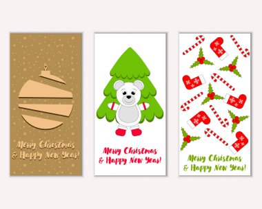 Mutlu Noeller ve mutlu yeni yıl tebrik kartları   