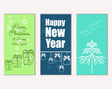 Mutlu Noeller ve mutlu yeni yıl tebrik kartları   
