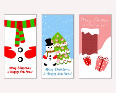 Mutlu Noeller ve mutlu yeni yıl tebrik kartları  