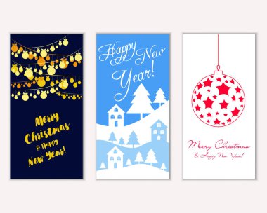 Mutlu Noeller ve mutlu yeni yıl tebrik kartları    