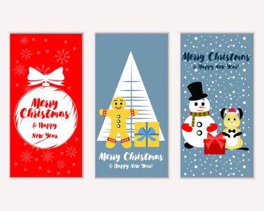 Mutlu Noeller ve mutlu yeni yıl tebrik kartları   