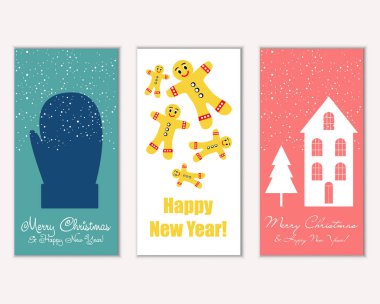 Mutlu Noeller ve mutlu yeni yıl tebrik kartları   