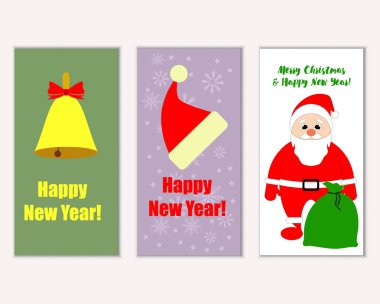 Mutlu Noeller ve mutlu yeni yıl tebrik kartları  