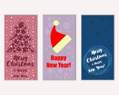 Mutlu Noeller ve mutlu yeni yıl tebrik kartları  