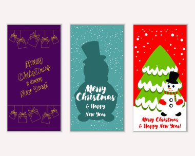 Mutlu Noeller ve mutlu yeni yıl tebrik kartları  