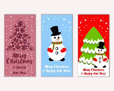 Mutlu Noeller ve mutlu yeni yıl tebrik kartları  