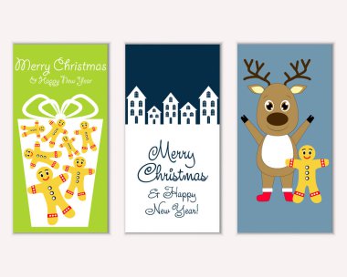 Mutlu Noeller ve mutlu yeni yıl tebrik kartları   