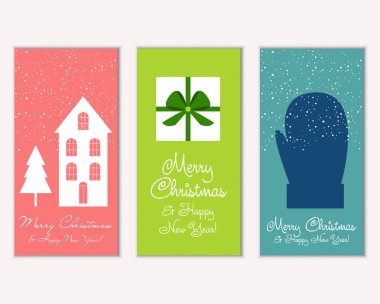 Mutlu Noeller ve mutlu yeni yıl tebrik kartları   