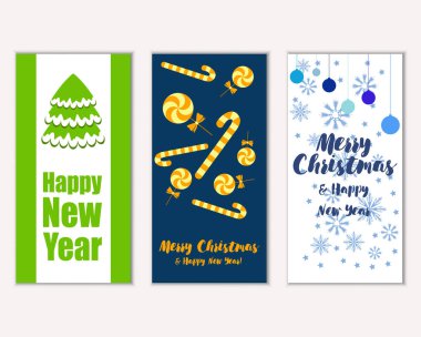 Mutlu Noeller ve mutlu yeni yıl tebrik kartları   