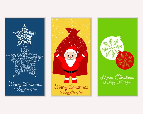 vektör çizim kış tatil tebrik kartları