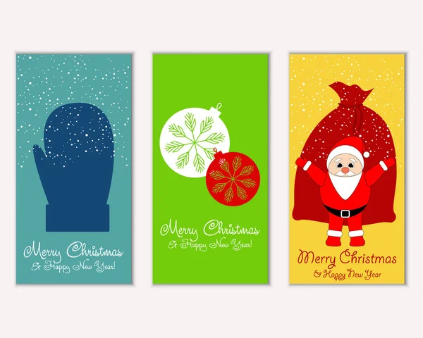 vektör çizim kış tatil tebrik kartları