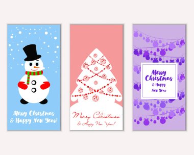Mutlu Noeller ve mutlu yeni yıl tebrik kartları   