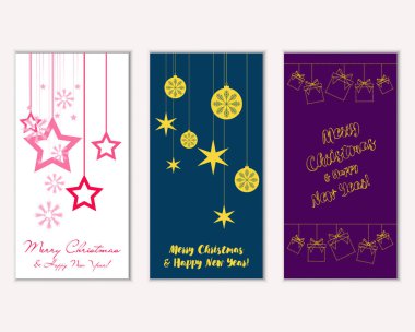 Mutlu Noeller ve mutlu yeni yıl tebrik kartları   