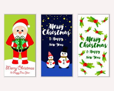 Mutlu Noeller ve mutlu yeni yıl tebrik kartları  