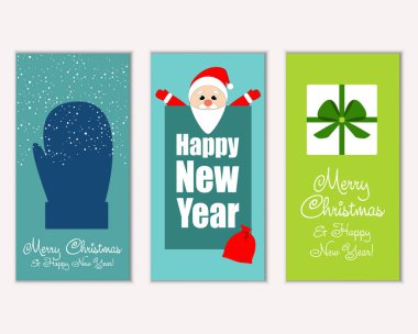 Mutlu Noeller ve mutlu yeni yıl tebrik kartları   