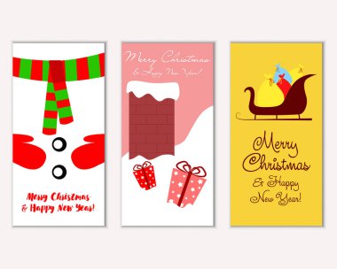 Mutlu Noeller ve mutlu yeni yıl tebrik kartları  