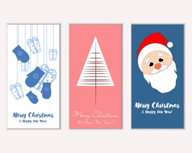 Mutlu Noeller ve mutlu yeni yıl tebrik kartları    