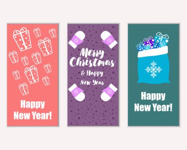 Mutlu Noeller ve mutlu yeni yıl tebrik kartları   