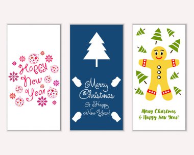 Mutlu Noeller ve mutlu yeni yıl tebrik kartları   