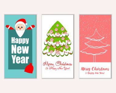 Mutlu Noeller ve mutlu yeni yıl tebrik kartları   