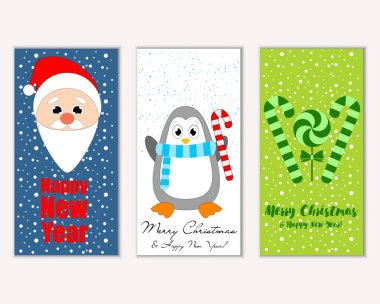 Mutlu Noeller ve mutlu yeni yıl tebrik kartları   