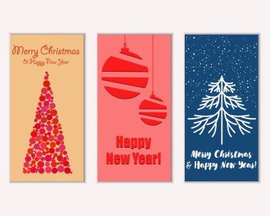 Mutlu Noeller ve mutlu yeni yıl tebrik kartları   