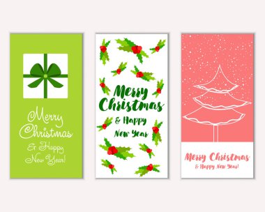 Mutlu Noeller ve mutlu yeni yıl tebrik kartları   