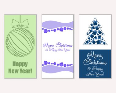 Mutlu Noeller ve mutlu yeni yıl tebrik kartları   