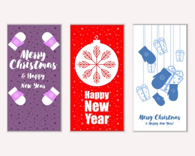 Mutlu Noeller ve mutlu yeni yıl tebrik kartları    