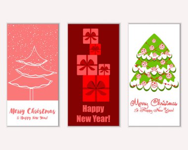 Mutlu Noeller ve mutlu yeni yıl tebrik kartları  