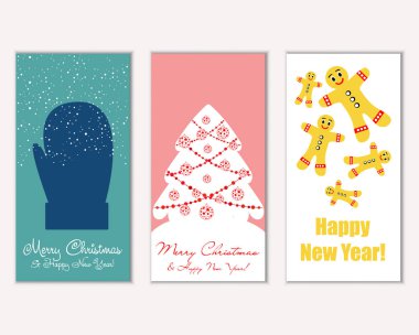 Mutlu Noeller ve mutlu yeni yıl tebrik kartları   