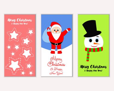 Mutlu Noeller ve mutlu yeni yıl tebrik kartları   