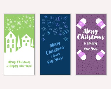 Mutlu Noeller ve mutlu yeni yıl tebrik kartları   
