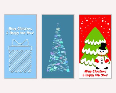 Mutlu Noeller ve mutlu yeni yıl tebrik kartları  