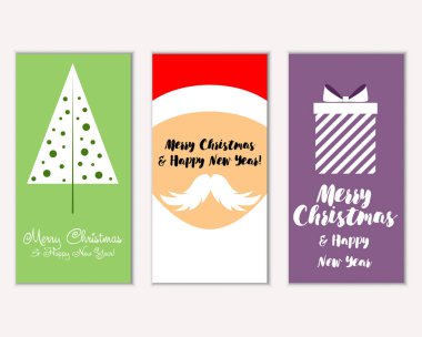 Mutlu Noeller ve mutlu yeni yıl tebrik kartları  